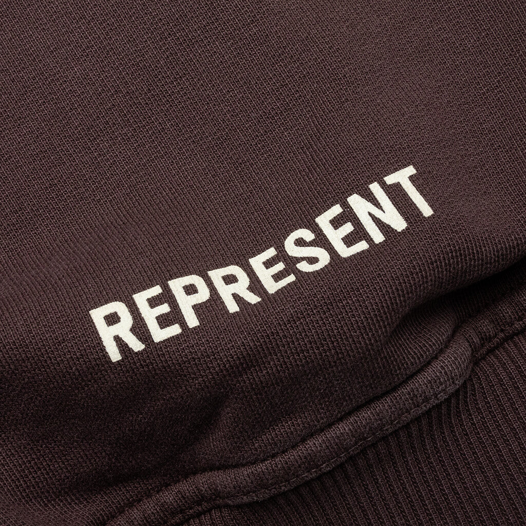 Masking Tape Initial Zip Hoodie - Cedar