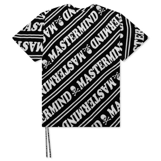 2 Color Velour T-Shirt - Black x White