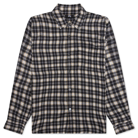 Matthew Plaid Shirt - Black