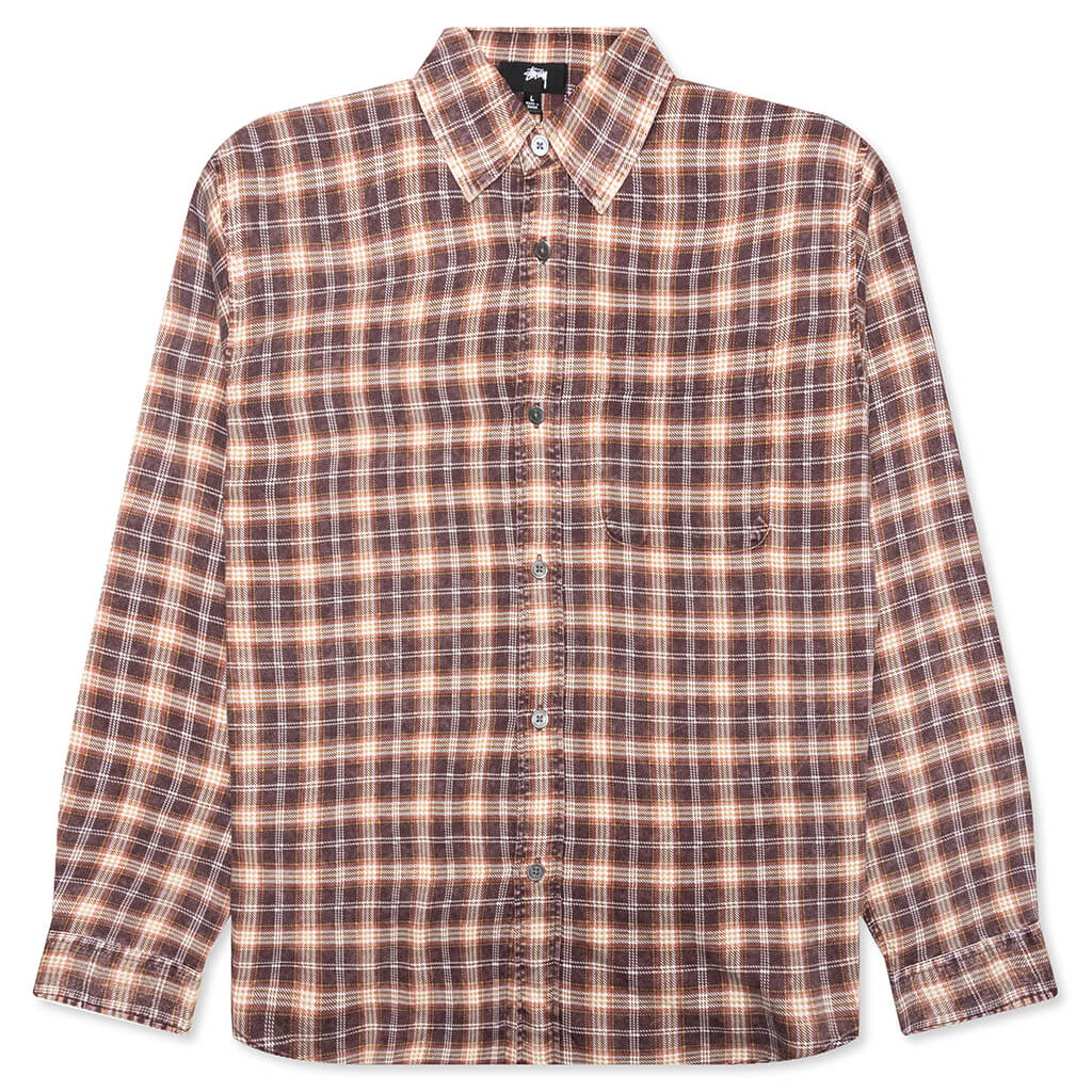 Matthew Plaid Shirt - Brick