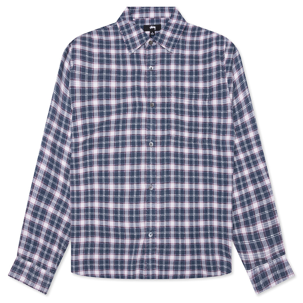 Matthew Plaid Shirt - Navy