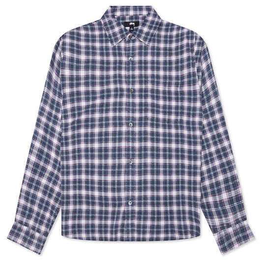 Matthew Plaid Shirt - Navy
