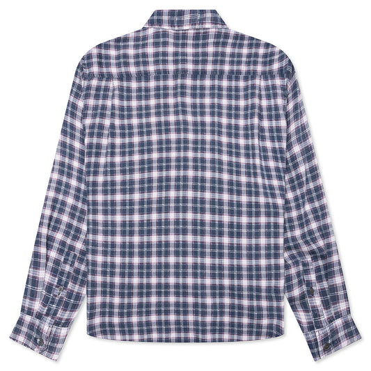 Matthew Plaid Shirt - Navy