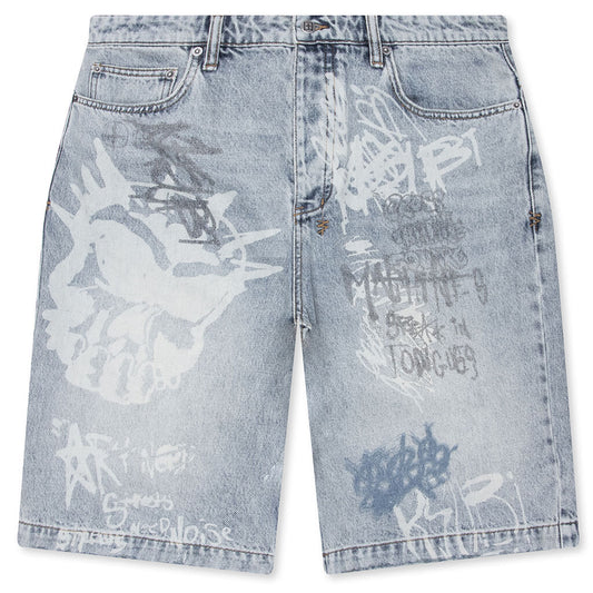 Maxx Short - Rogue Blue Graffiti