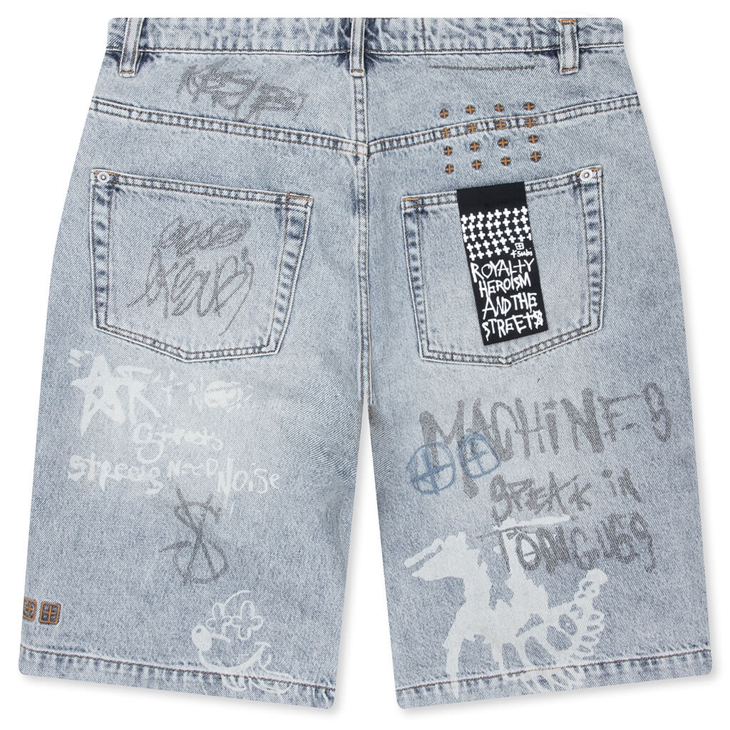 Maxx Short - Rogue Blue Graffiti