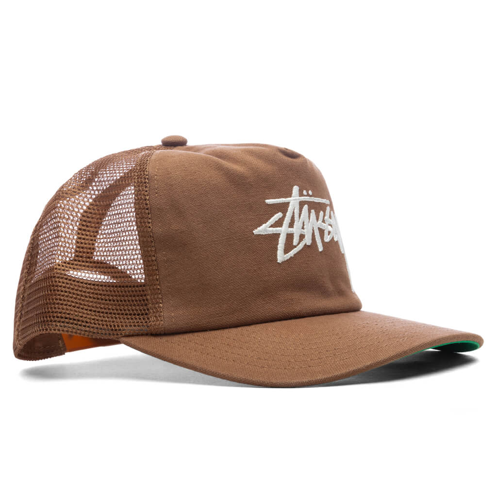 Md Big Stock Mesh Cap - Brown