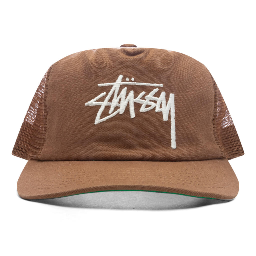 Md Big Stock Mesh Cap - Brown