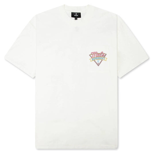 Represent x Mel's Diner T-Shirt - Flat White