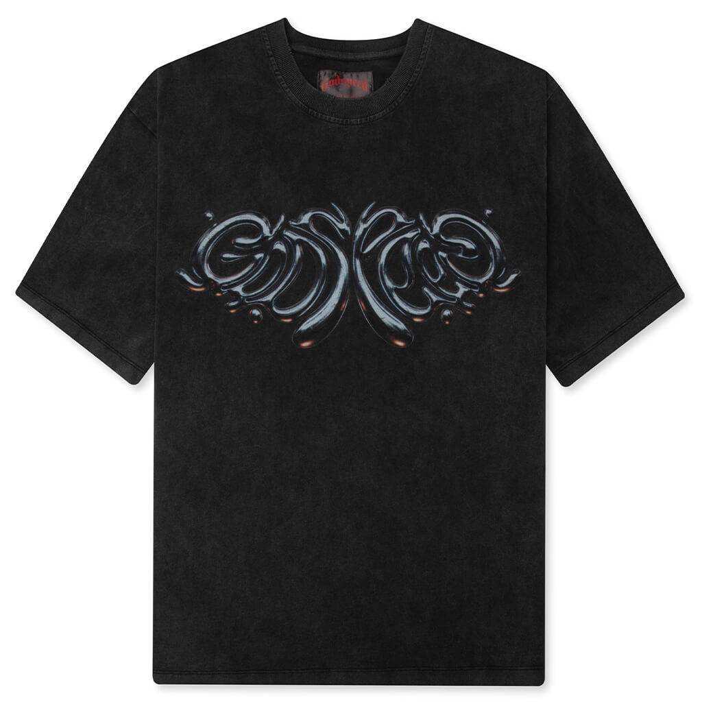 Mercury Logo T-Shirt - Black Wash