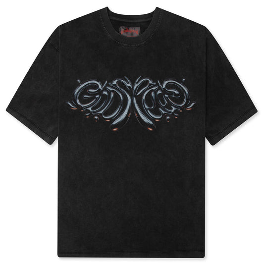 Mercury Logo T-Shirt - Black Wash