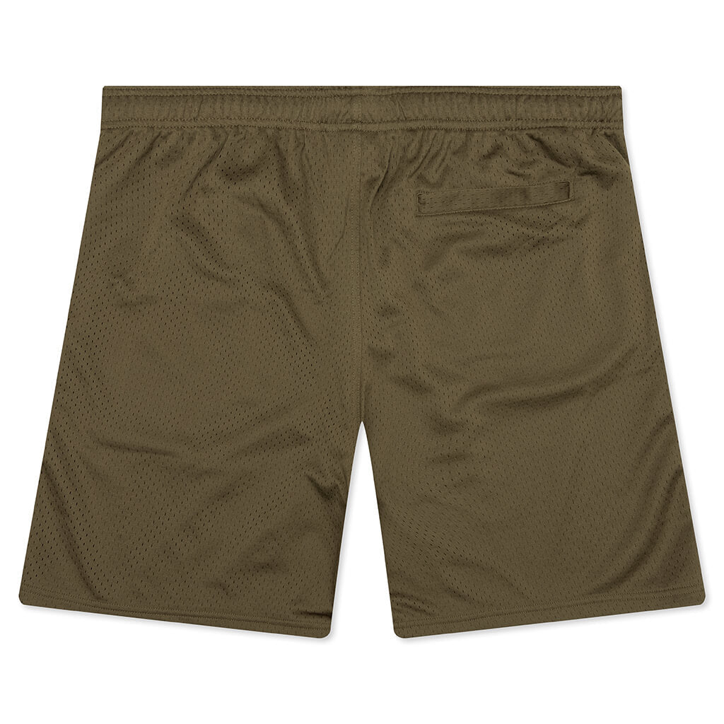 Mesh Basic Shorts - Olive