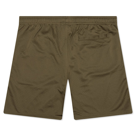 Mesh Basic Shorts - Olive