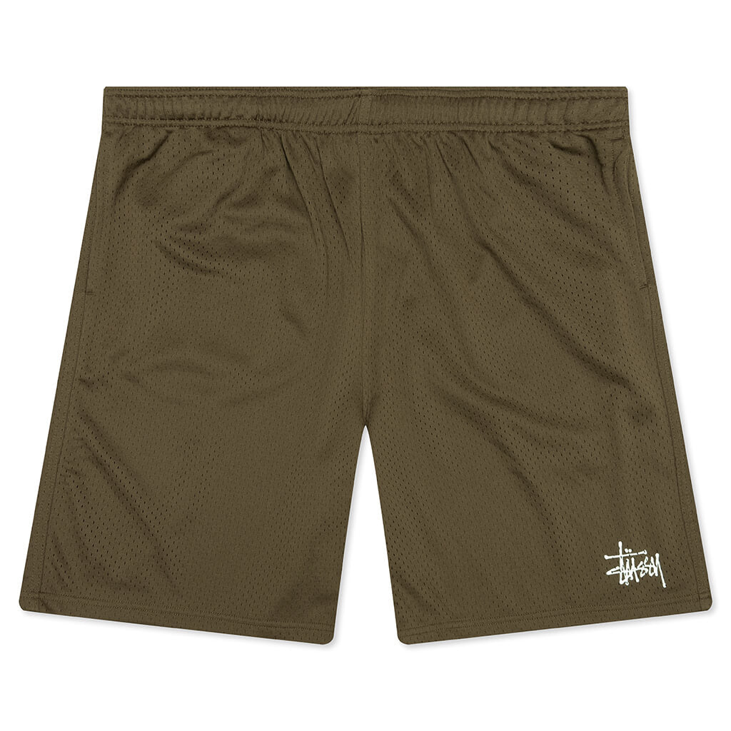 Mesh Basic Shorts - Olive