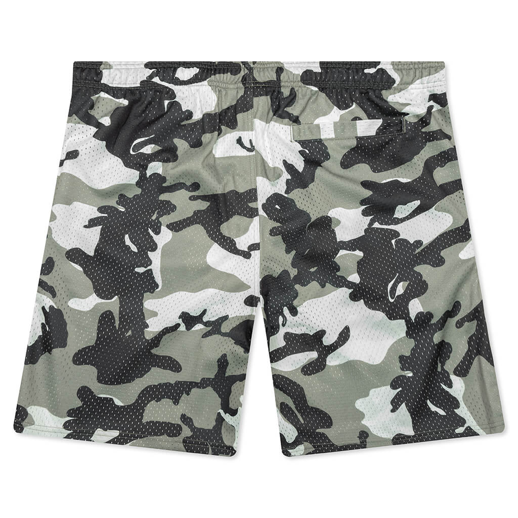 Mesh Basic Shorts - Snow Camo