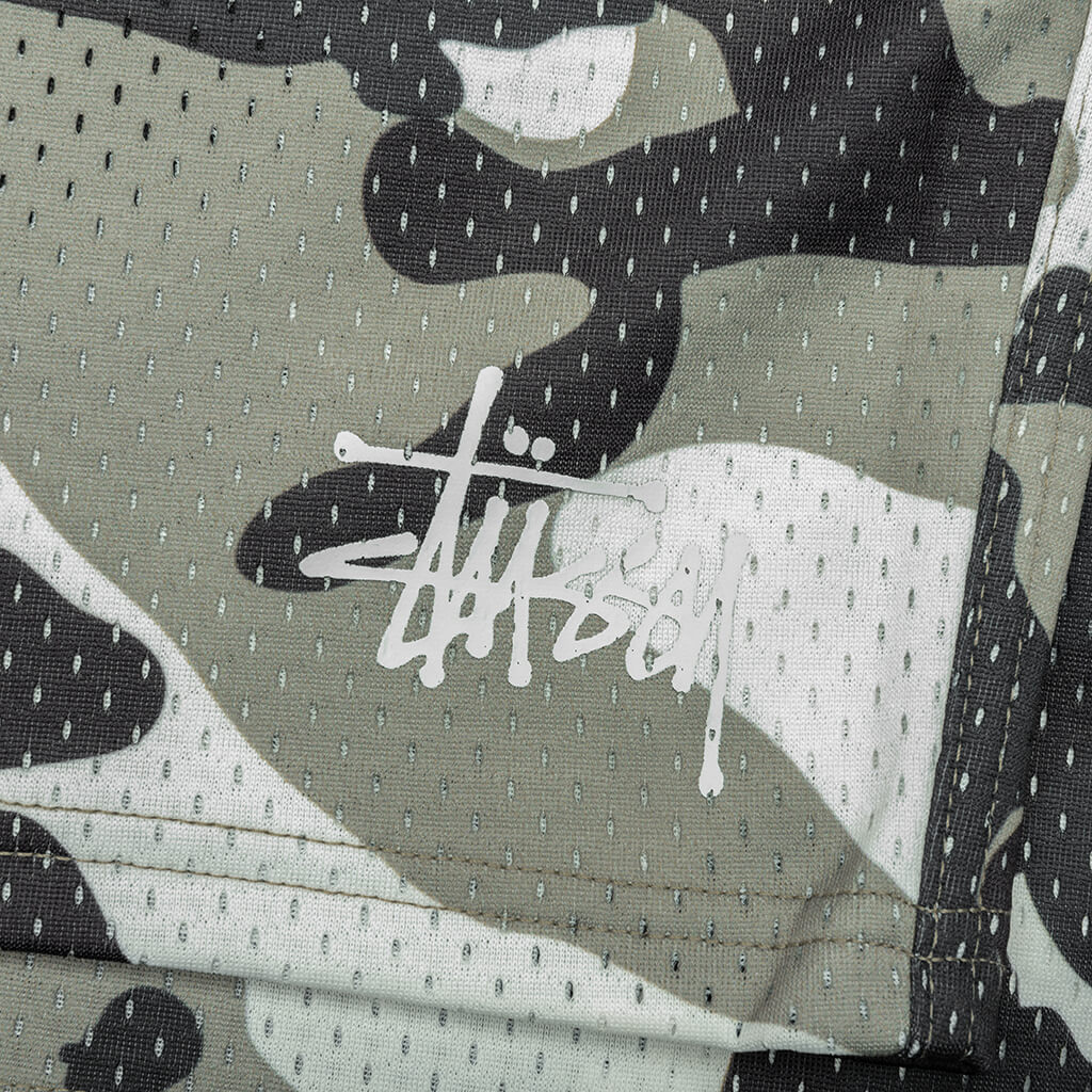 Mesh Basic Shorts - Snow Camo