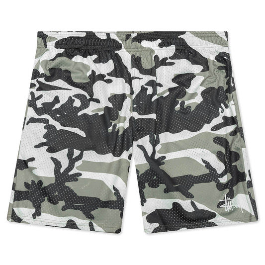 Mesh Basic Shorts - Snow Camo