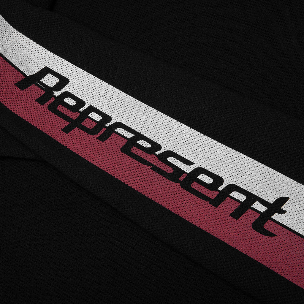 Mesh Pegasus Long Sleeve T-Shirt - Jet Black