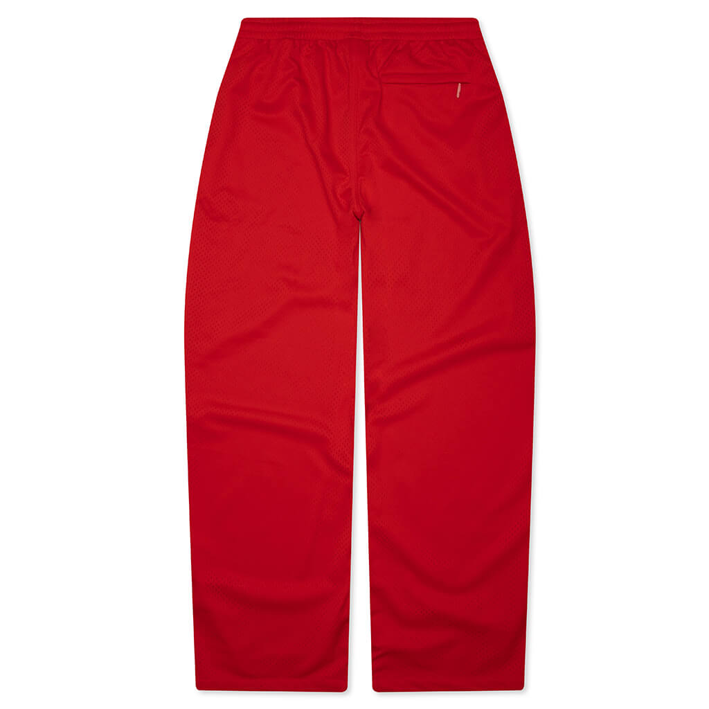 Mesh Track Pant - Red