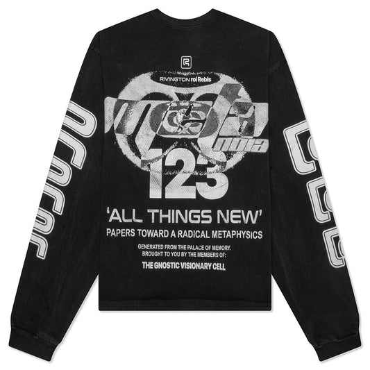 Meta Alma CVA L/S Tee - Vintage Black/Rust