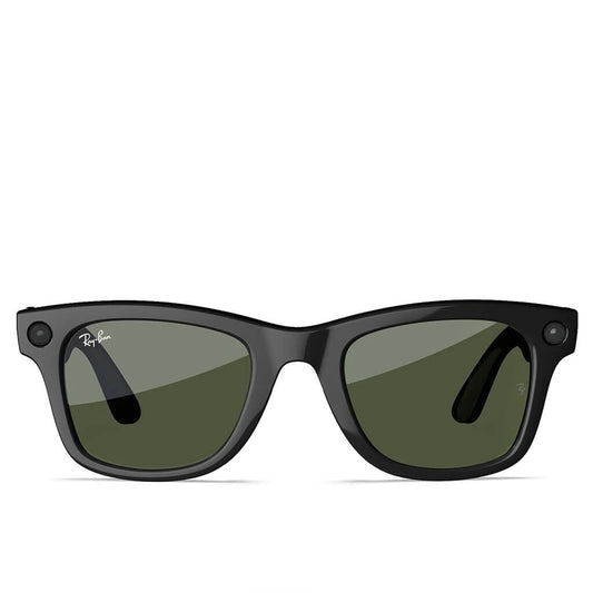 Meta Wayfarer - Shiny Black/G-15 Green