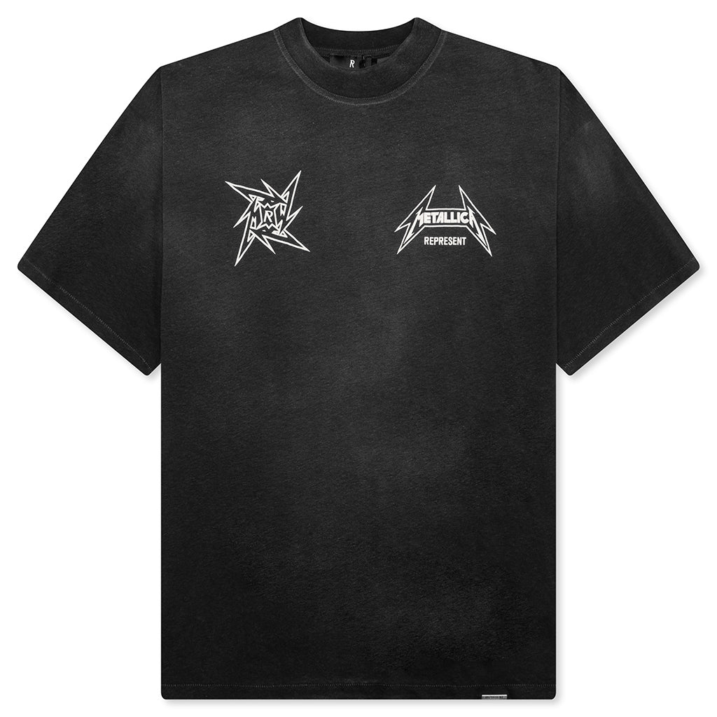 Metallica 40 Year Anniversary S/S T-Shirt - Stained Black