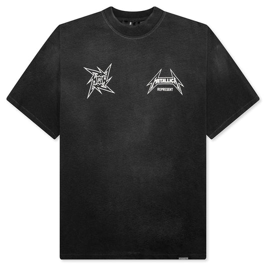 Metallica 40 Year Anniversary S/S T-Shirt - Stained Black