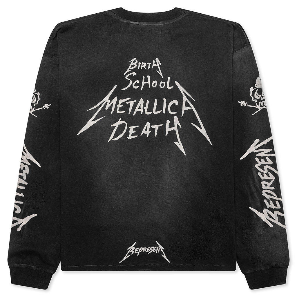 Metallica Garage Inc L/S T-Shirt - Stained Black