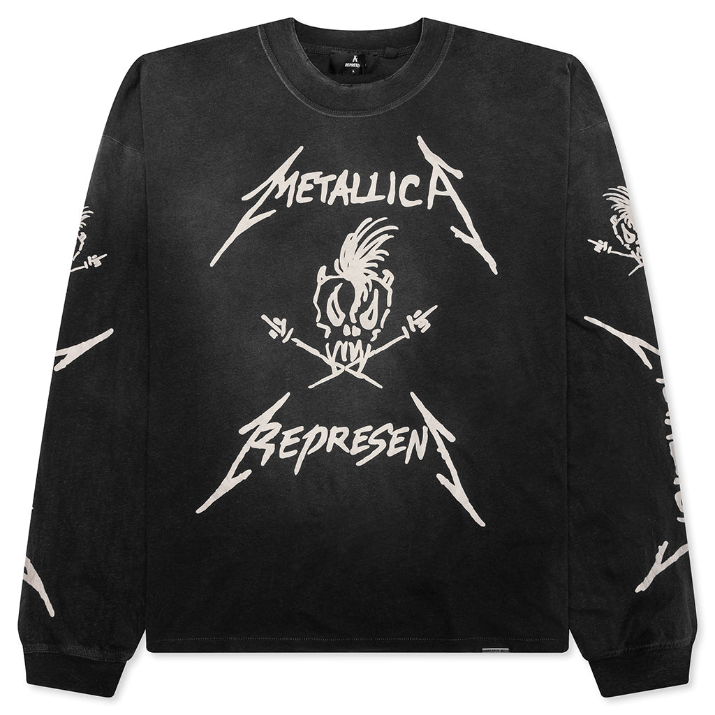 Metallica Garage Inc L/S T-Shirt - Stained Black