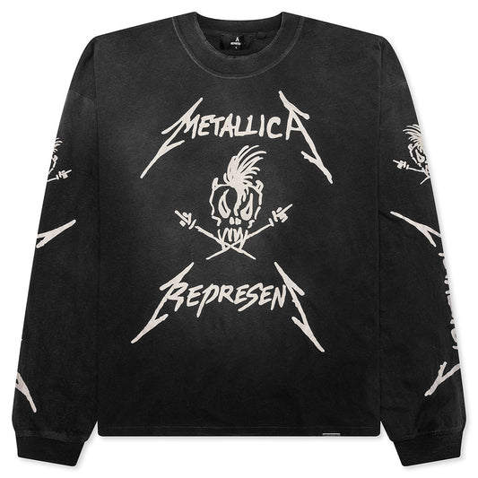 Metallica Garage Inc L/S T-Shirt - Stained Black