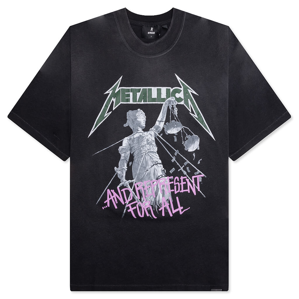 Metallica Justice S/S T-Shirt - Stained Black