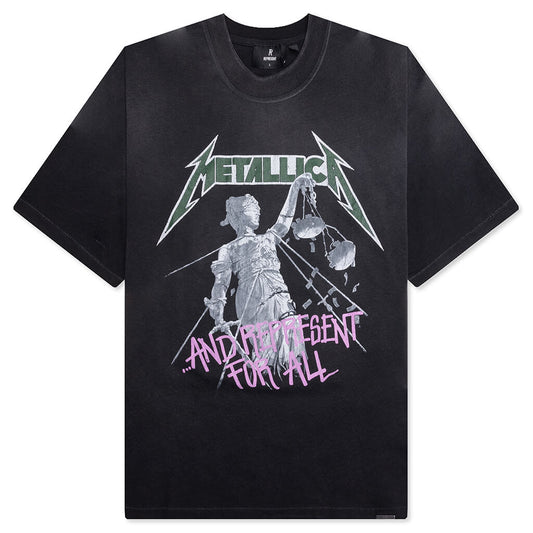 Metallica Justice S/S T-Shirt - Stained Black