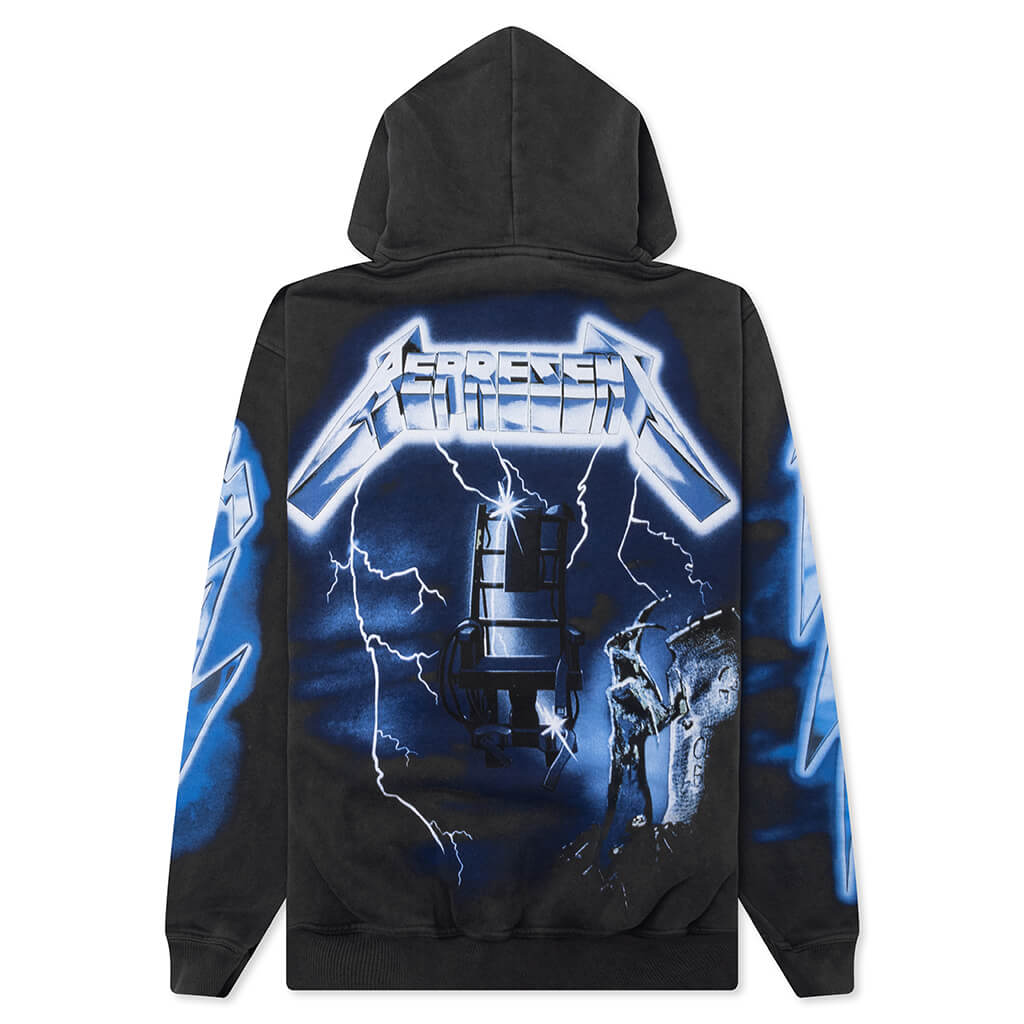 Metallica Ride The Lightning Hoodie - Vintage Grey