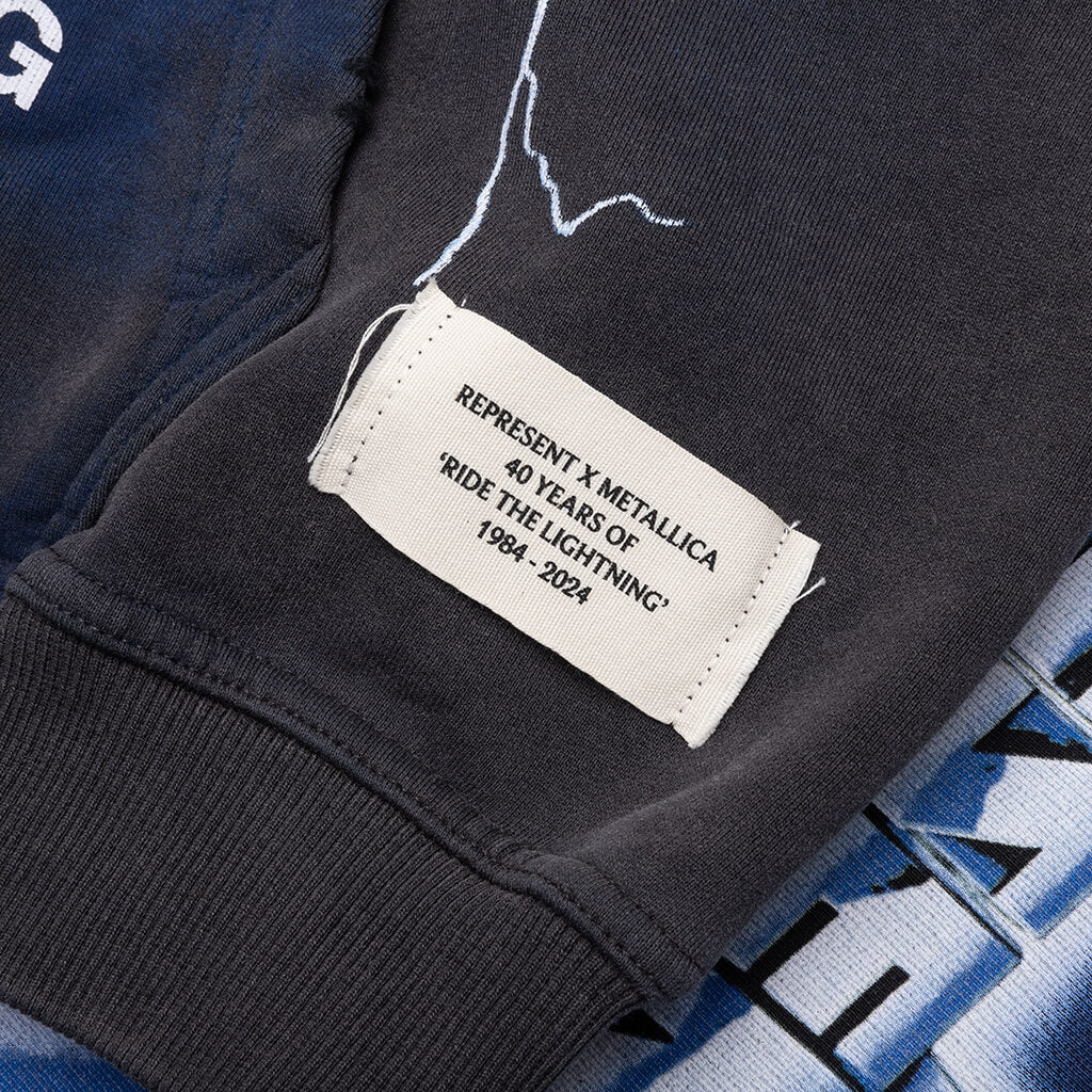 Metallica Ride The Lightning Hoodie - Vintage Grey
