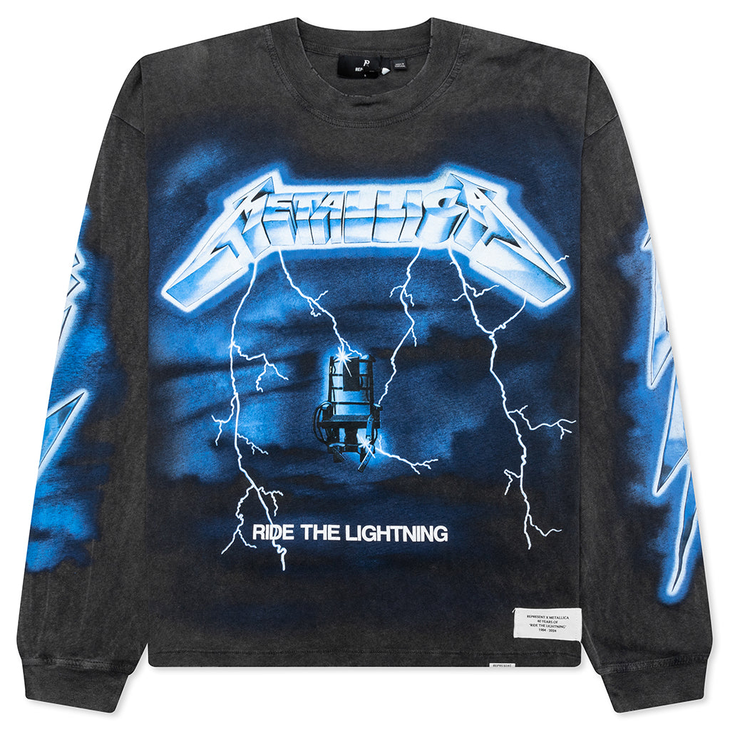 Metallica Ride The Lightning L/S T-Shirt - Vintage Grey