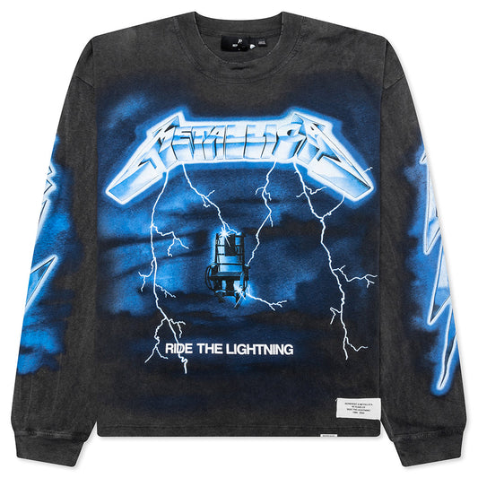 Metallica Ride The Lightning L/S T-Shirt - Vintage Grey