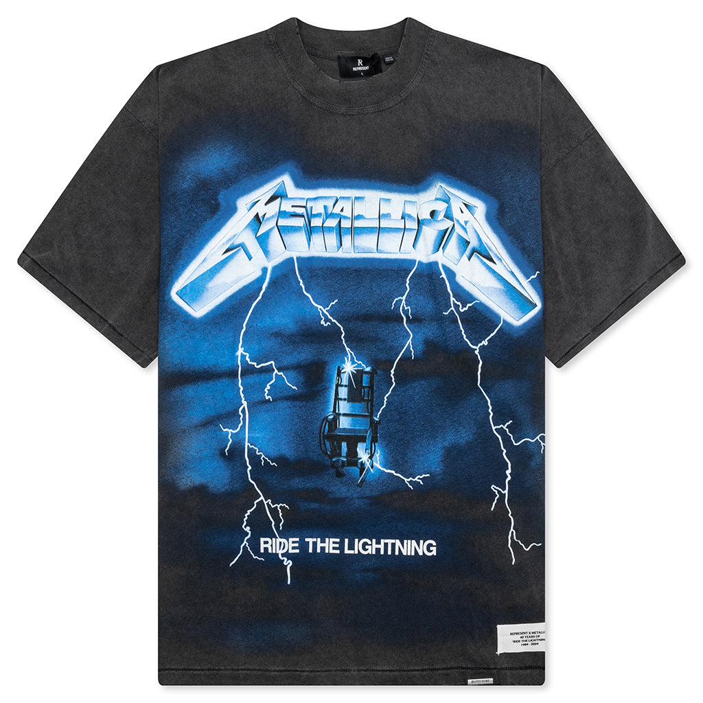 Metallica Ride The Lightning S/S T-Shirt - Vintage Grey
