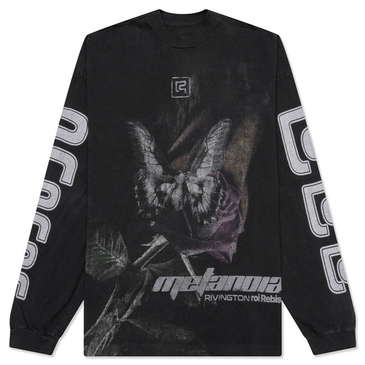 Metamoth Vintage L/S Tee - Jet Black