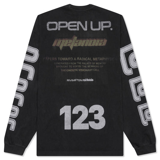 Metamoth Vintage L/S Tee - Jet Black