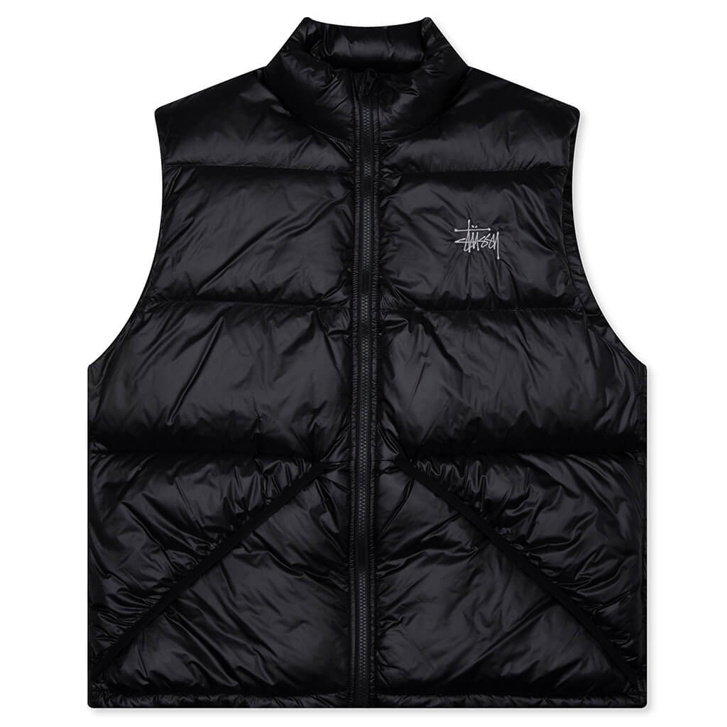 Micro Ripstop Down Vest - Black