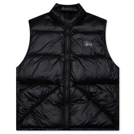 Micro Ripstop Down Vest - Black