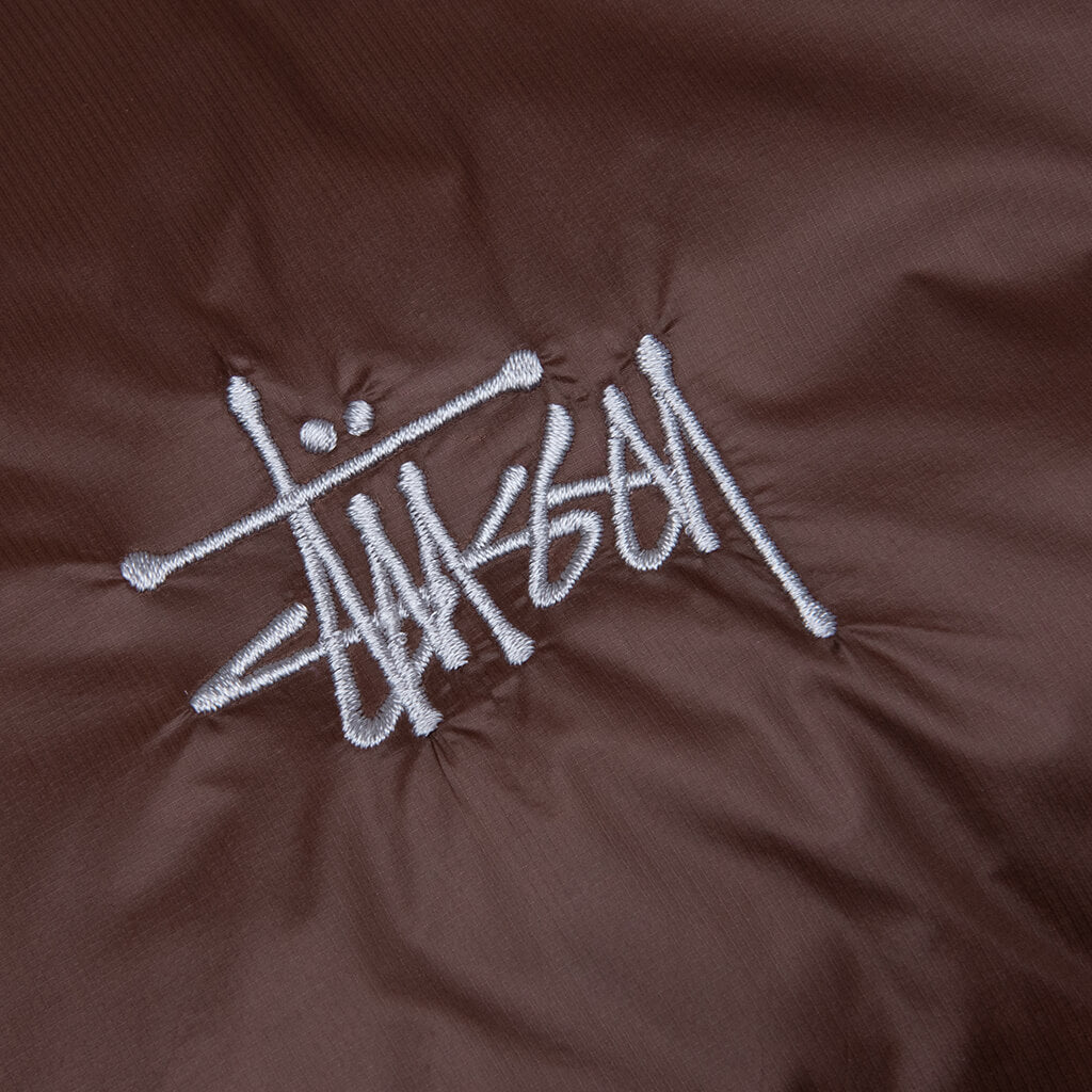 Micro Ripstop Down Vest - Brown