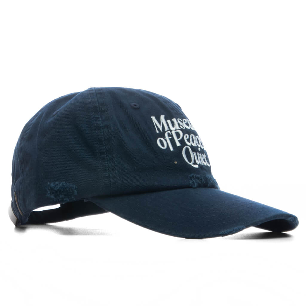 Mid Century Distressed Dad Hat - Navy