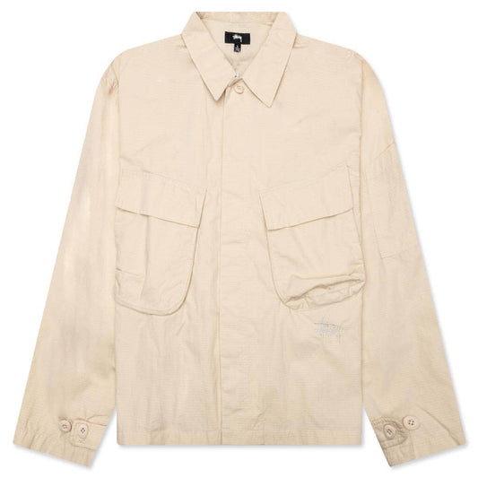 Military L/S Over Shirt - Bone