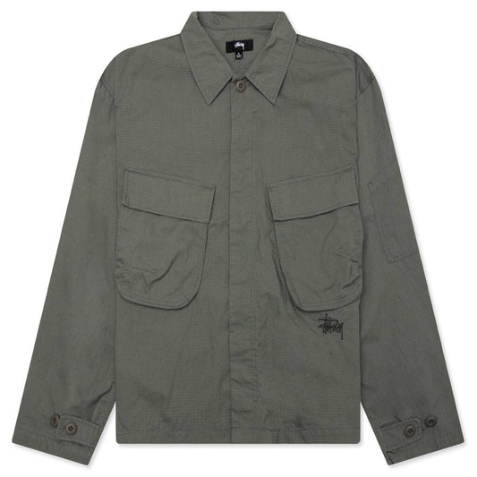 Military L/S Over Shirt - Olive