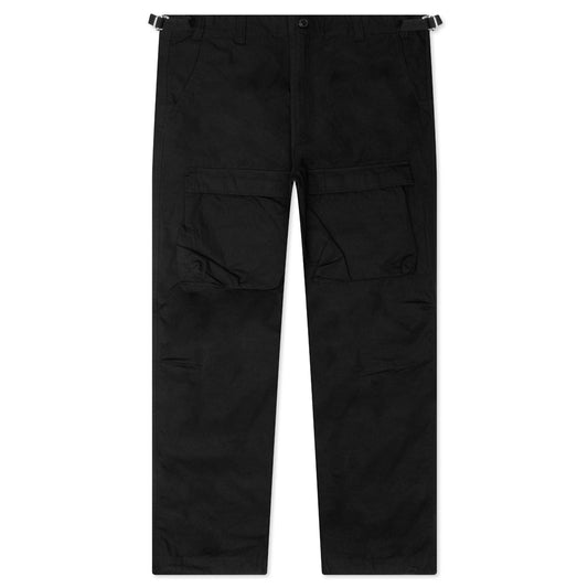 Cotton Cargo Pants - Black