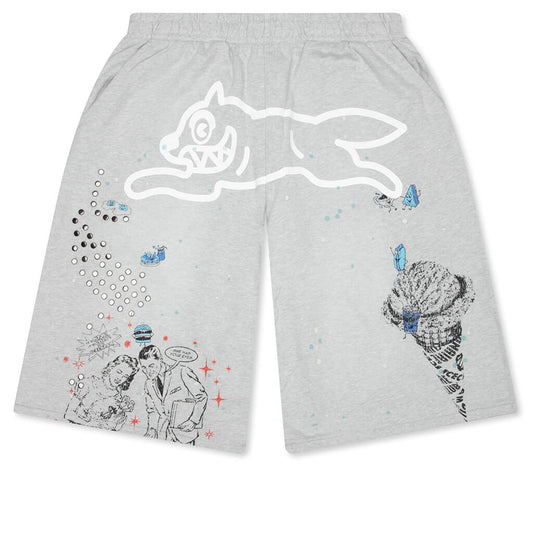 Milk Shake Terry Shorts - Heather Grey
