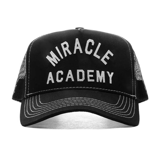 Miracle Academy Contrast Trucker Hat - Black/White