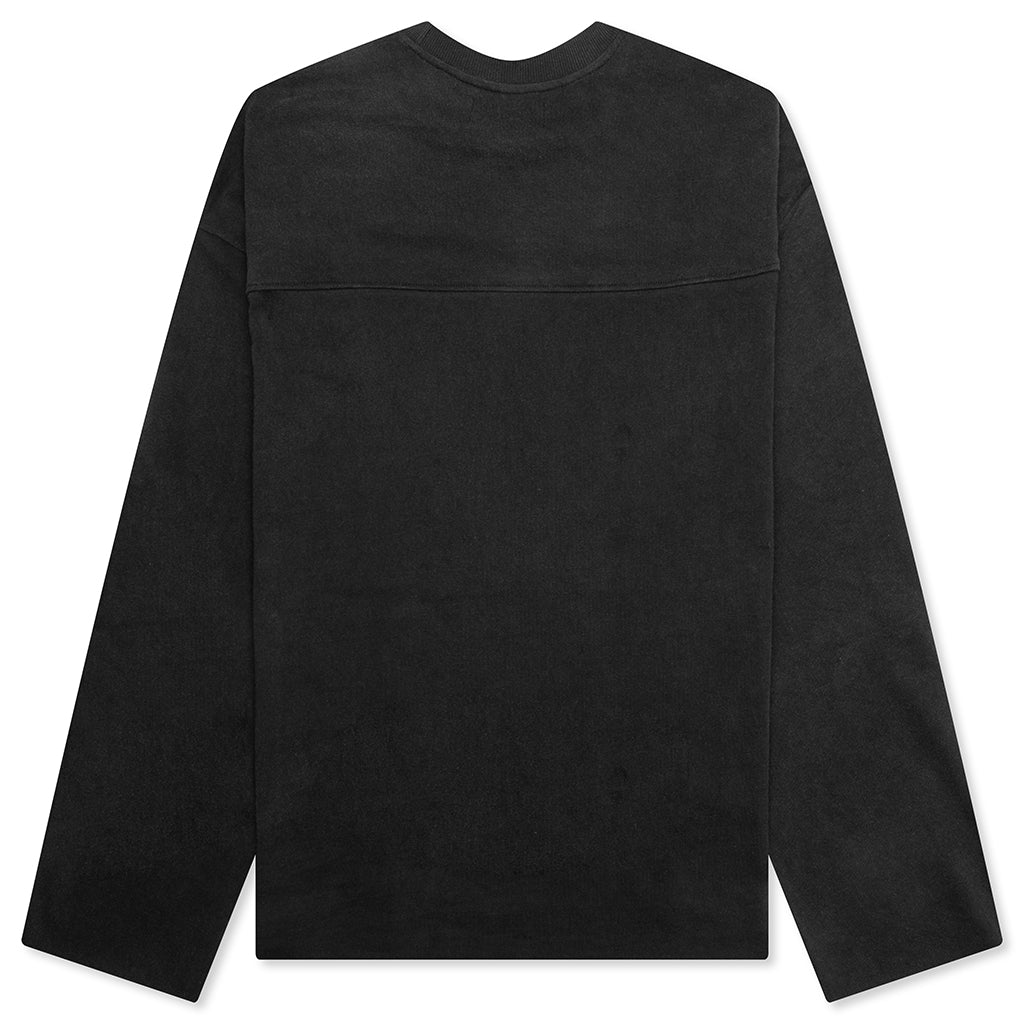 Miracle Academy Varsity L/S Shirt - Sunfade Black