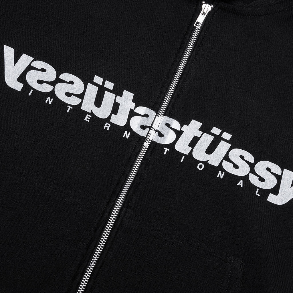Mirror Zip Hoodie - Black