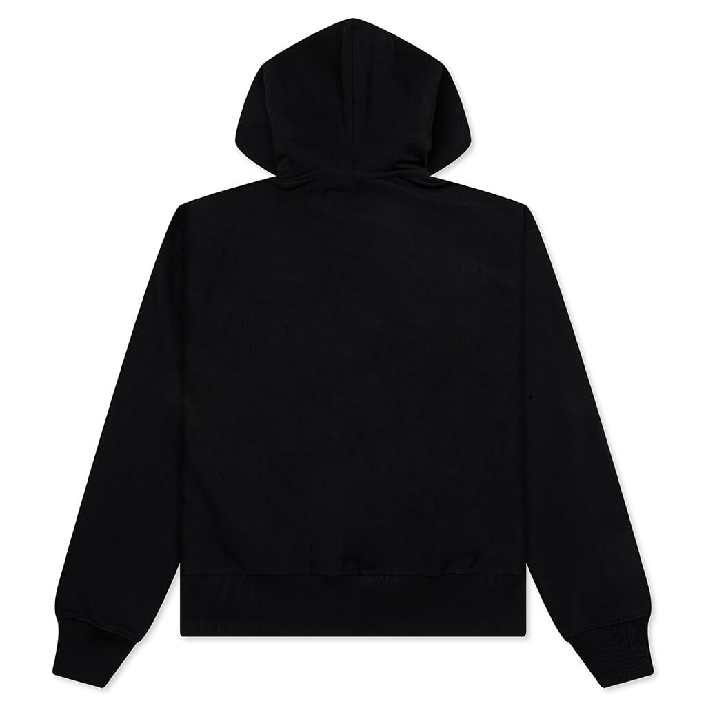 Mirror Zip Hoodie - Black